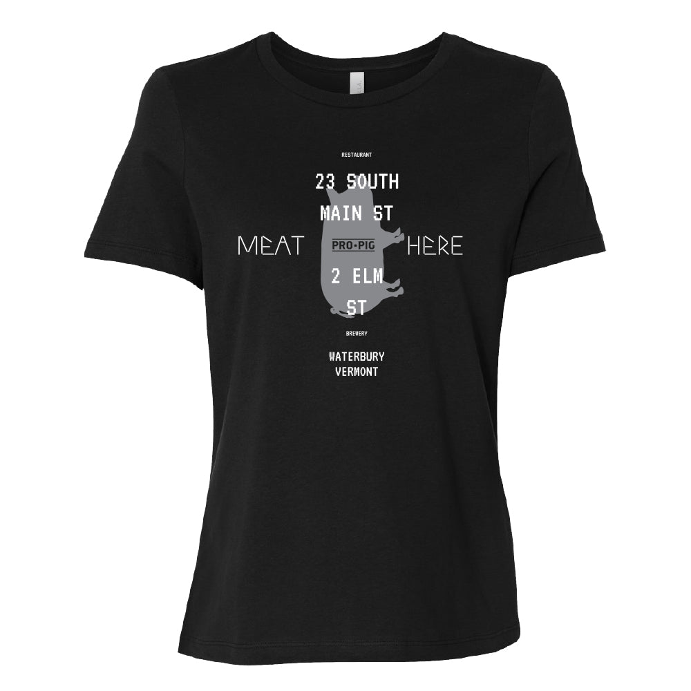 Pro Pig Meat Here Ladies T-Shirt